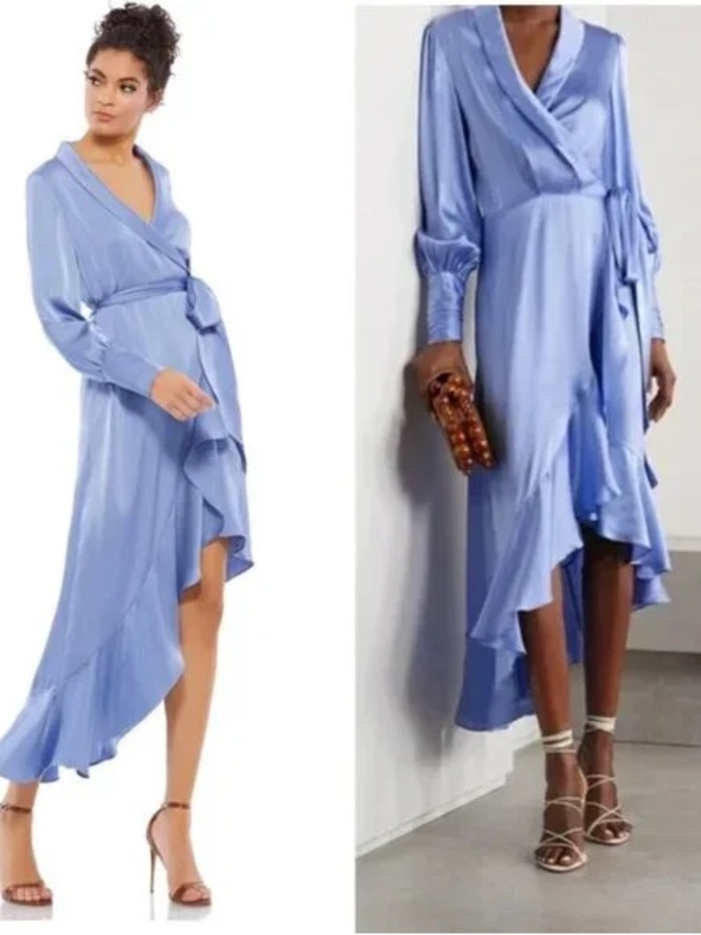 Ieena for Mac Duggal 12506 Long Sleeve High Low Dress $498